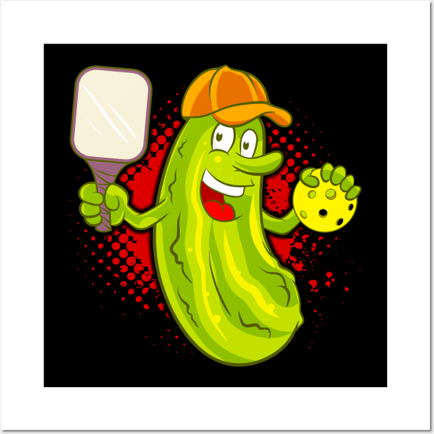 Pickleball Pickle Player Wall Art by E